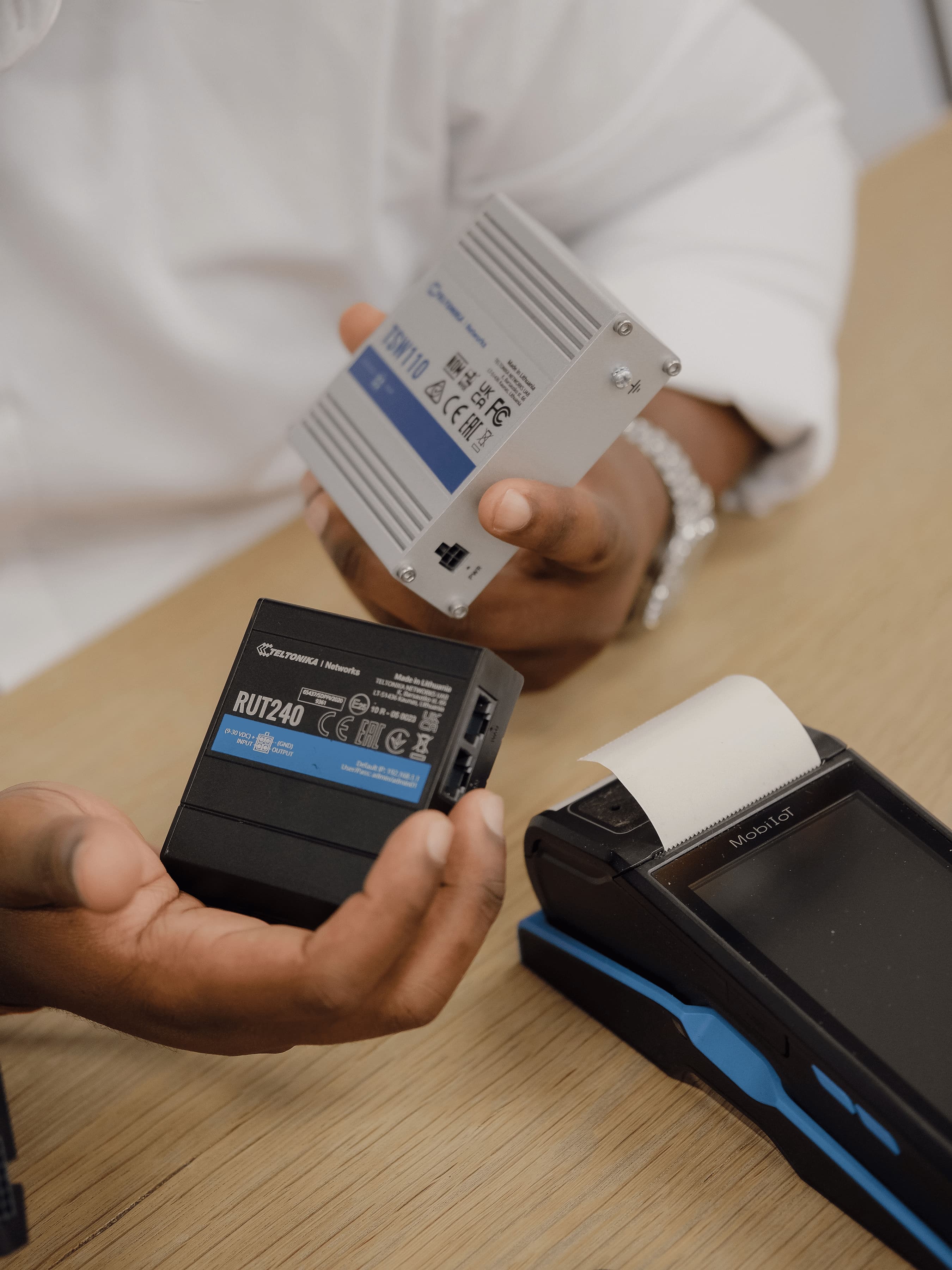 Trinity IoT RUT240 and TSW110.